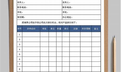 手机最新报价单表格大全_手机报价表模板